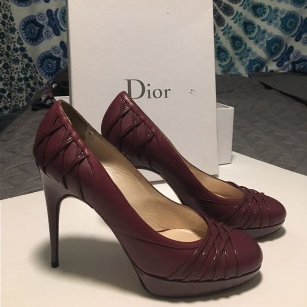 Rubis "DIOR KARENINE" Escarpin 11cm sz 38 1/2
